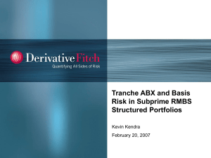CDOs and Subprime RMBS