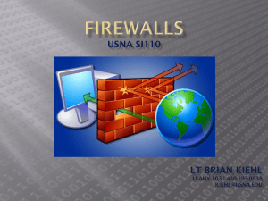 Firewalls - Brian Kiehl