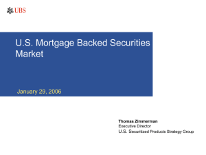 U.S. Mortgage Backed Securities Market