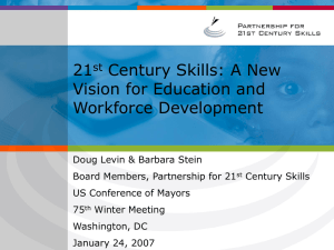 What is the Framework for 21 st Century Skills?