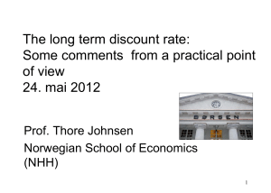 24.05 Presentation: The Long Term Discount Rate