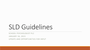 SLD Guidelines psych ppt