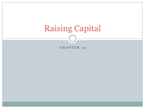Raising Capital (ch15).