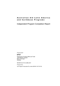 Australian Aid Latin America and Caribbean Programs