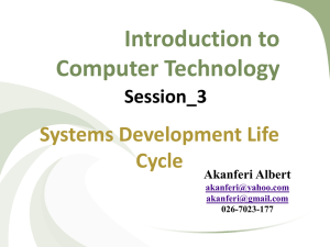 Systems Development Life