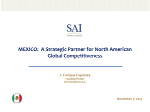 A Strategic Partner for North American Global Competitiveness.