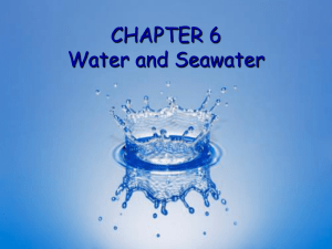 Chemistry of Seawater Notes