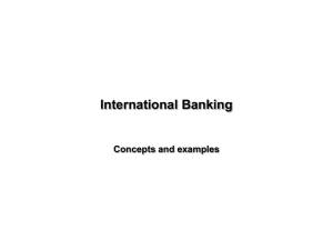 International Banking and Money Market