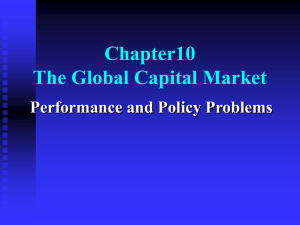 International Banking And The International Capital Market