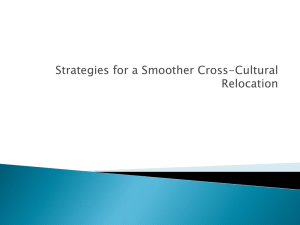 Strategies for a Smooth Cross Cultural Relocation
