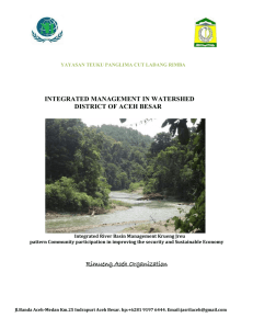 integrated management in watershed district of aceh besar