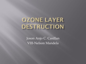 ES8 27 Ozone layer destruction