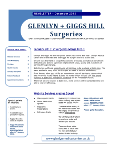 Newsletter Dec 2015 - Giggs Hill Surgery