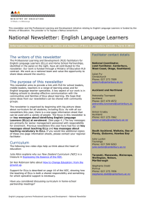 Issue 1 | Terms 1 and 2 | March 2009 - NZ Curriculum Online