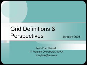 Grid Definitions & Perspectives