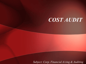 Financial and Cost Audit