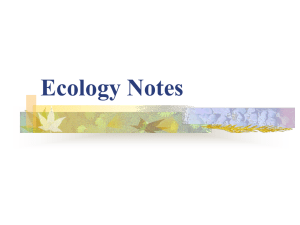 Ecology Notes 09