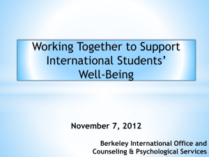 Working Together to Support Students' Well-Being