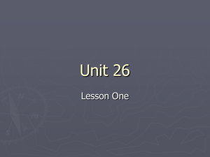 Unit 26 - Think Outside the Textbook