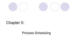 Module 6: CPU Scheduling