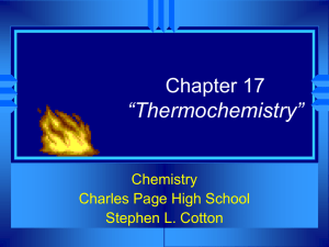 Thermochemistry notes