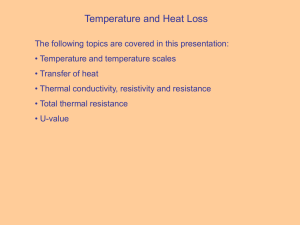 Temperature & Heat Loss 1