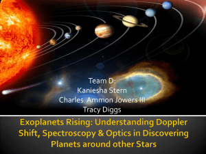 Exoplanets Rising: Understanding Doppler Shift, Spectroscopy