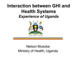 GHI Effects on Health Systems Experience of Uganda
