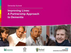 Dementia Summit - Rutland County Council