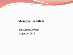 Transition - NASC Document Management System