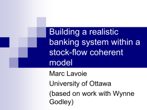 Building a realistic banking system within a stock