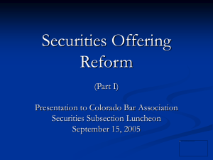 CBA Securities Subsection Luncheon