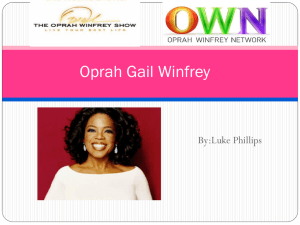 Final Oprah notes