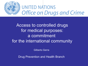 Gilberto Gerra, Chief, Drug Prevention and Health Branch, UNODC