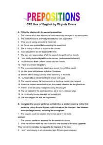 CPE Use of English by Virginia Evans