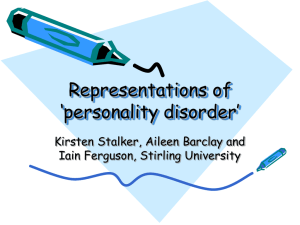Representations of 'personality disorder'