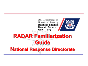 RADAR Familiarization Guide