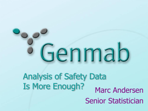 Analysis of Safety Data - Is More Enough? (Marc Andersen)