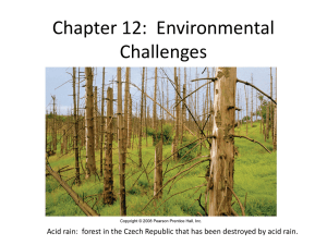 Chapter 12: Environmental Challenges