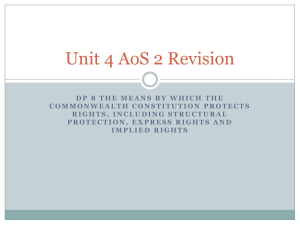 Unit 4 AoS 2 Revision