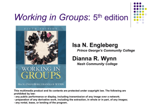 Chapter 6: Listening in Groups