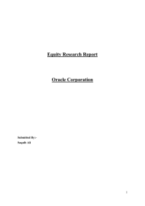 Equity Research Report - Saquib Ali