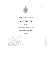 notice paper 60 - 15 february 2012 s