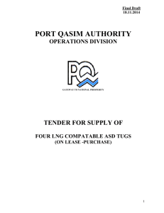 section – ithe tender - Port Qasim Authority
