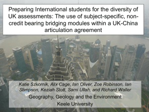 Preparing International students for the diversity of UK