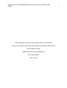 LTP Comprehensive Financial Analysis Rite Aid Corp