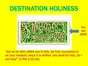 L4 PPP obstacles to holiness