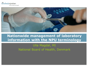 Nationwide use of the NPU terminology for laboratory communication
