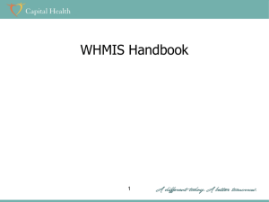 WHMIS Handbook PP Presentation