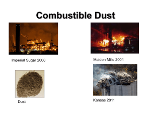 Combustible Dust - Division of Industrial Affairs